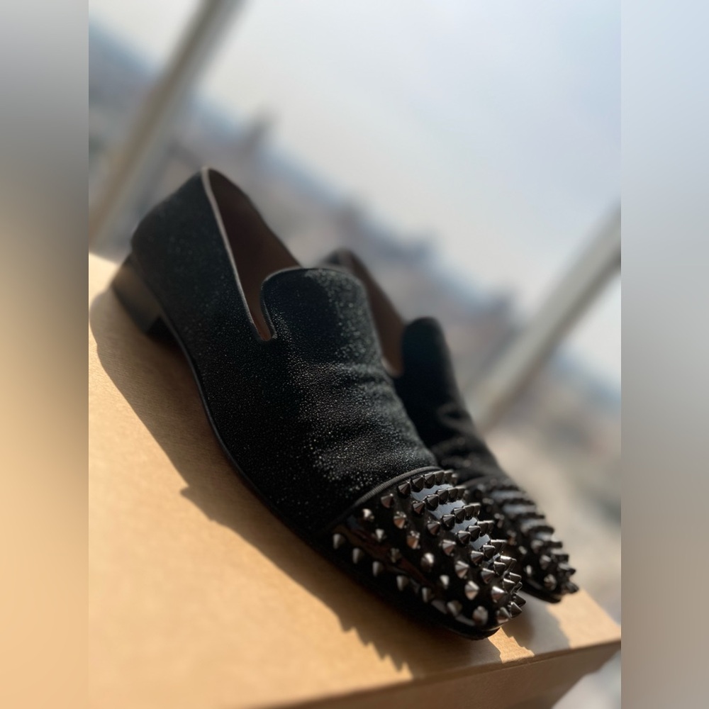 Christian Louboutin Men’s Spiked Loafers Size 43